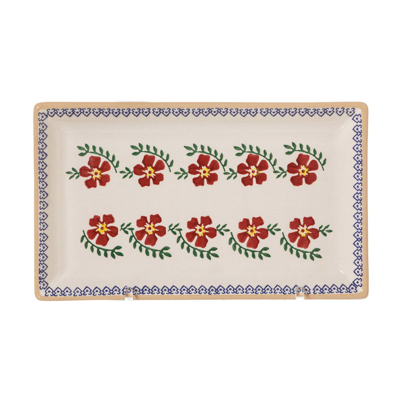 Large Rectangle Plate Old Rose | NicholasMosse.com