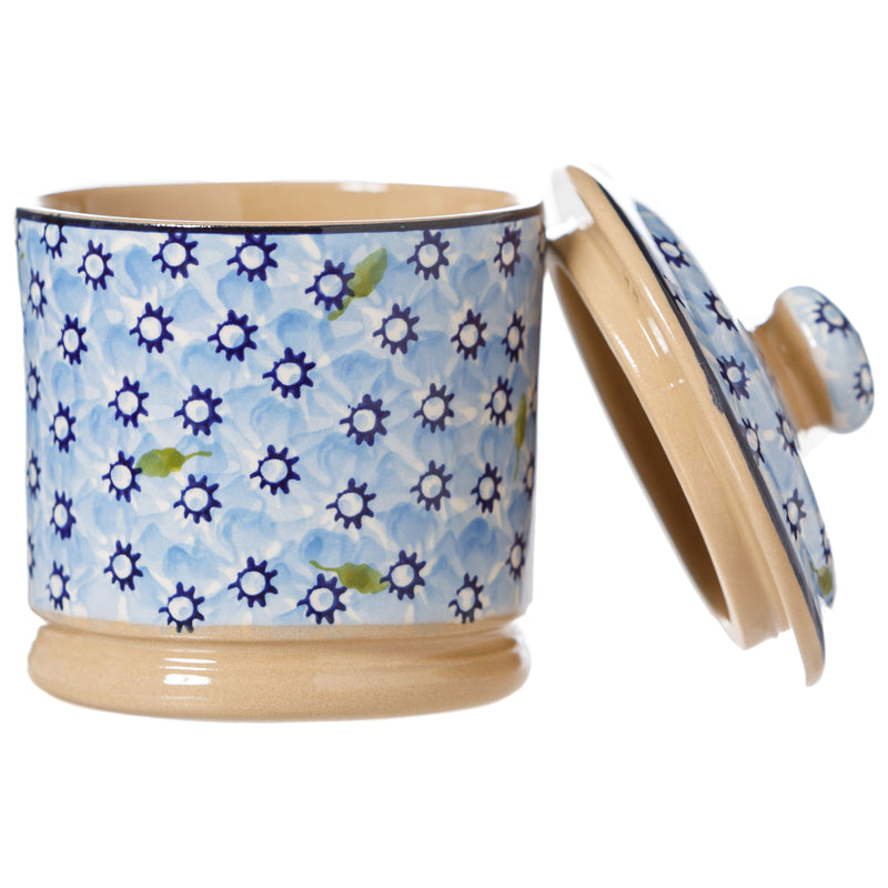 Lidded Sugar Bowl Lawn Light Blue | NicholasMosse.com