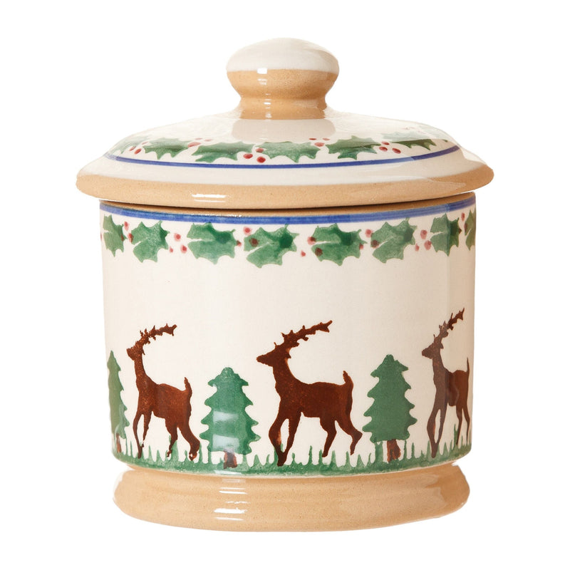 Lidded Sugar Bowl Reindeer | NicholasMosse.com