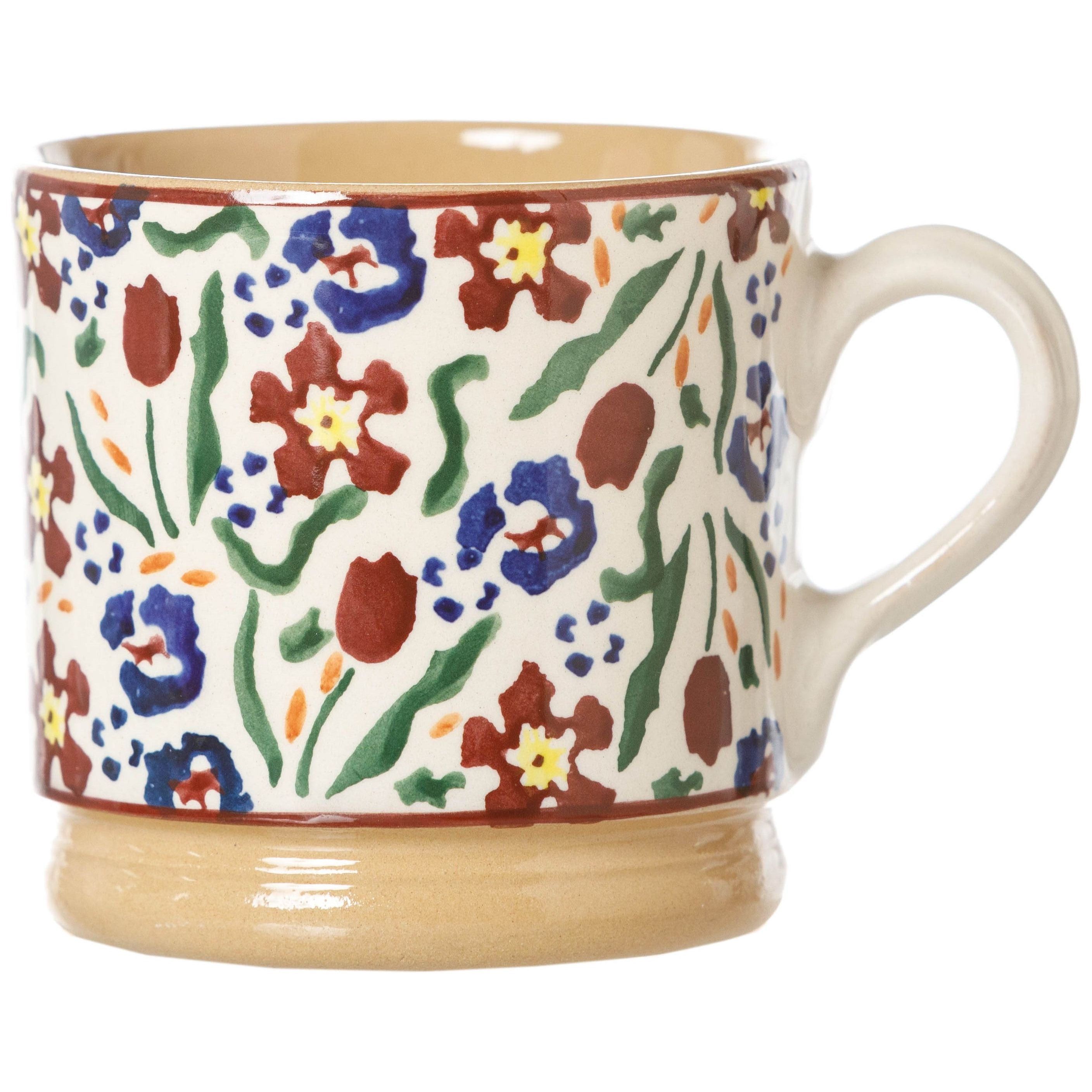 Medium Heart Plate and Small Mug Wild Flower Meadow | NicholasMosse.com