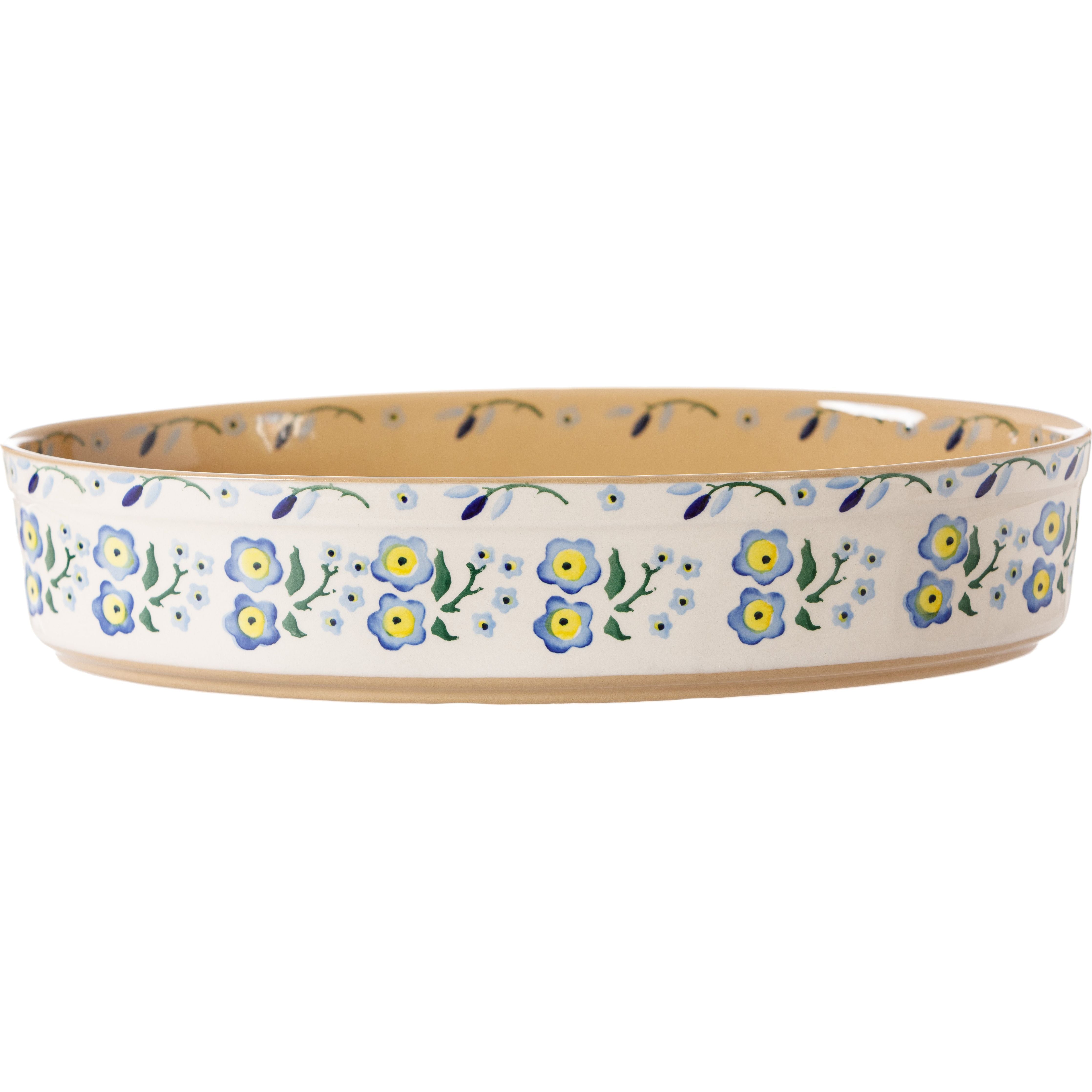 Medium Oval Oven Dish Forget Me Not | NicholasMosse.com