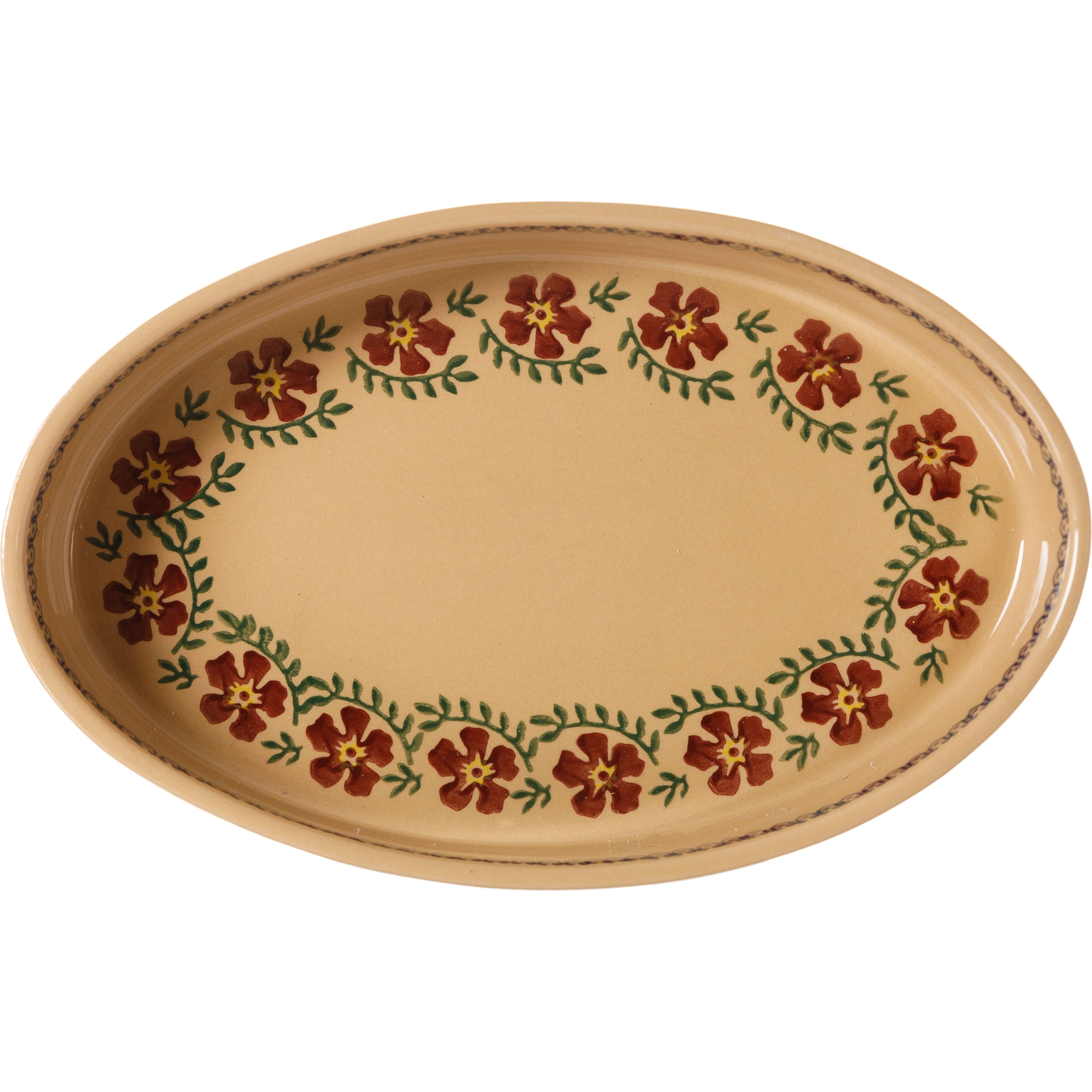 Medium Oval Oven Dish Old Rose | NicholasMosse.com