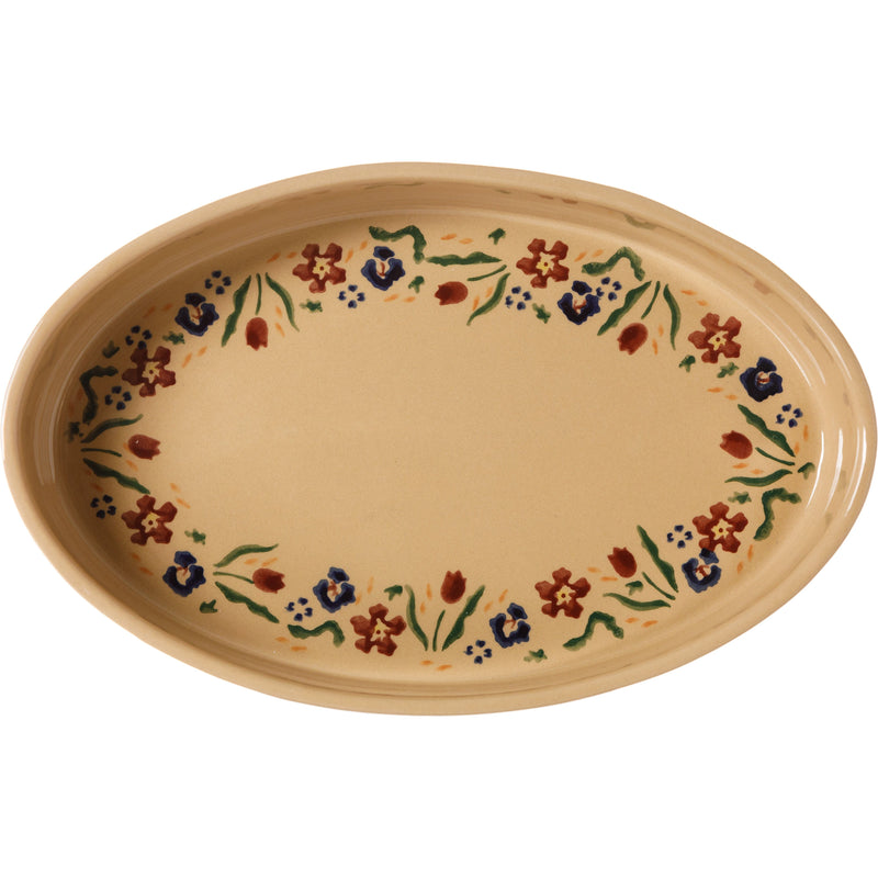 Medium Oval Oven Dish Wild Flower Meadow | NicholasMosse.com