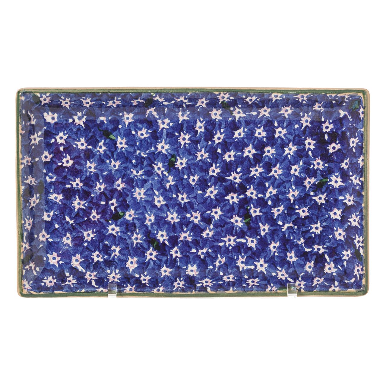 Medium Rectangle Dish Lawn Dark Blue | NicholasMosse.com