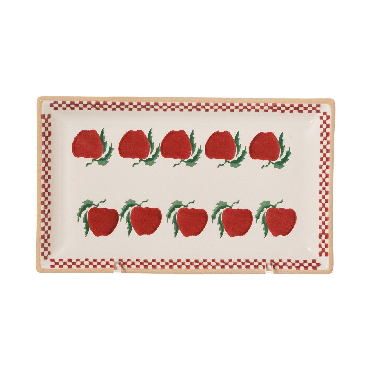 Medium Rectangle Plate Apple | NicholasMosse.com