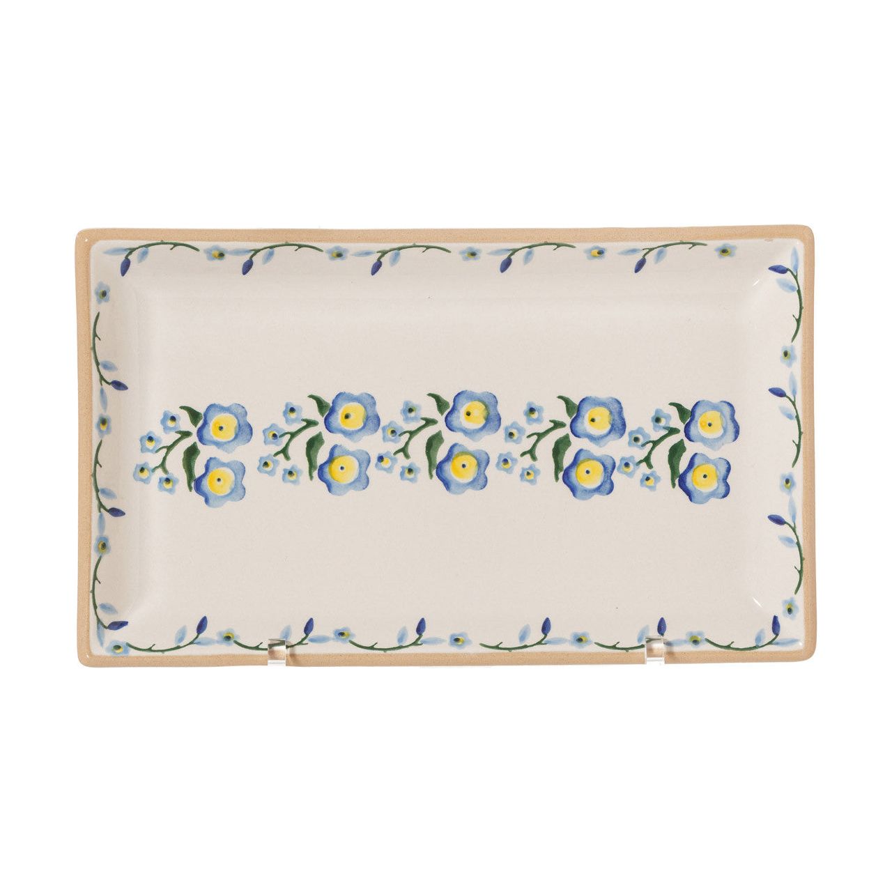 Medium Rectangle Plate Forget Me Not | NicholasMosse.com