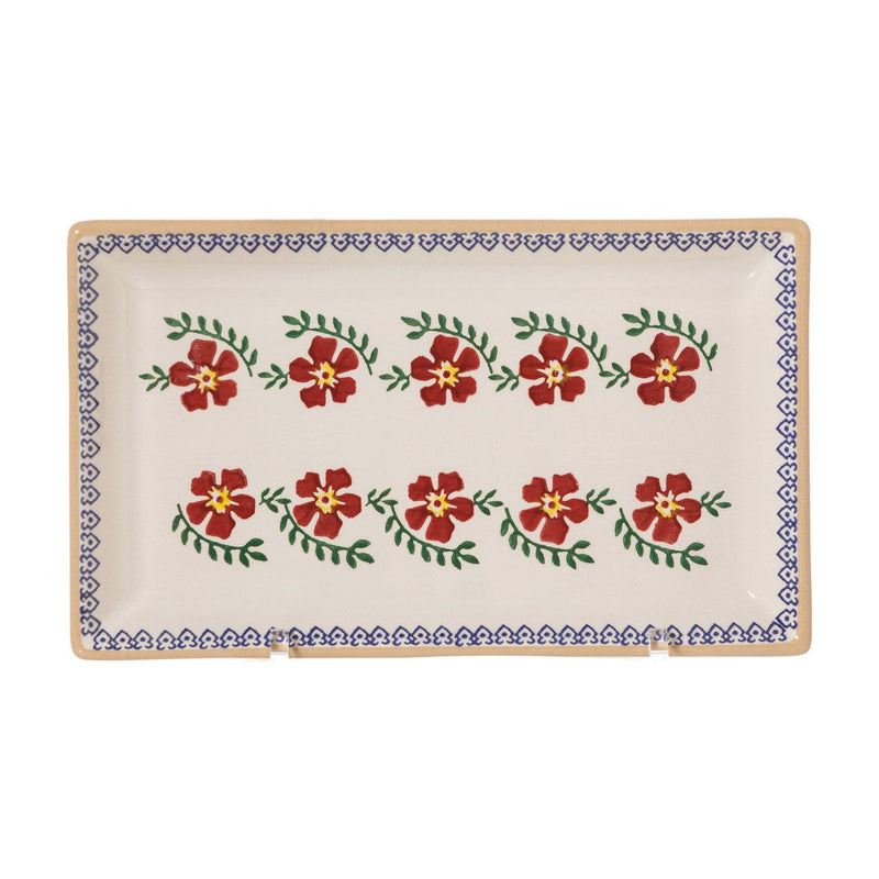 Medium Rectangle Plate Old Rose | NicholasMosse.com