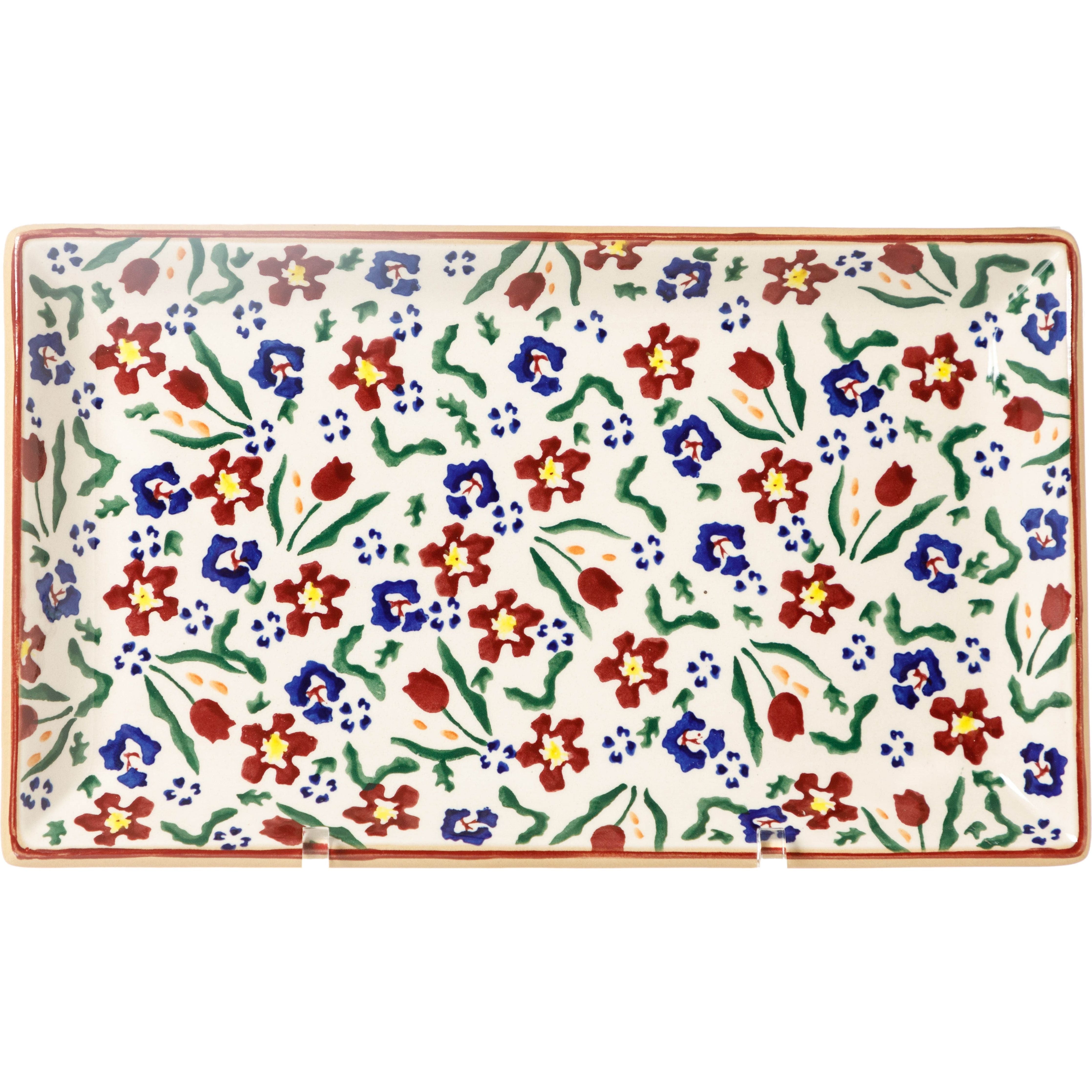 Medium Rectangle Plate Wild Flower Meadow | NicholasMosse.com