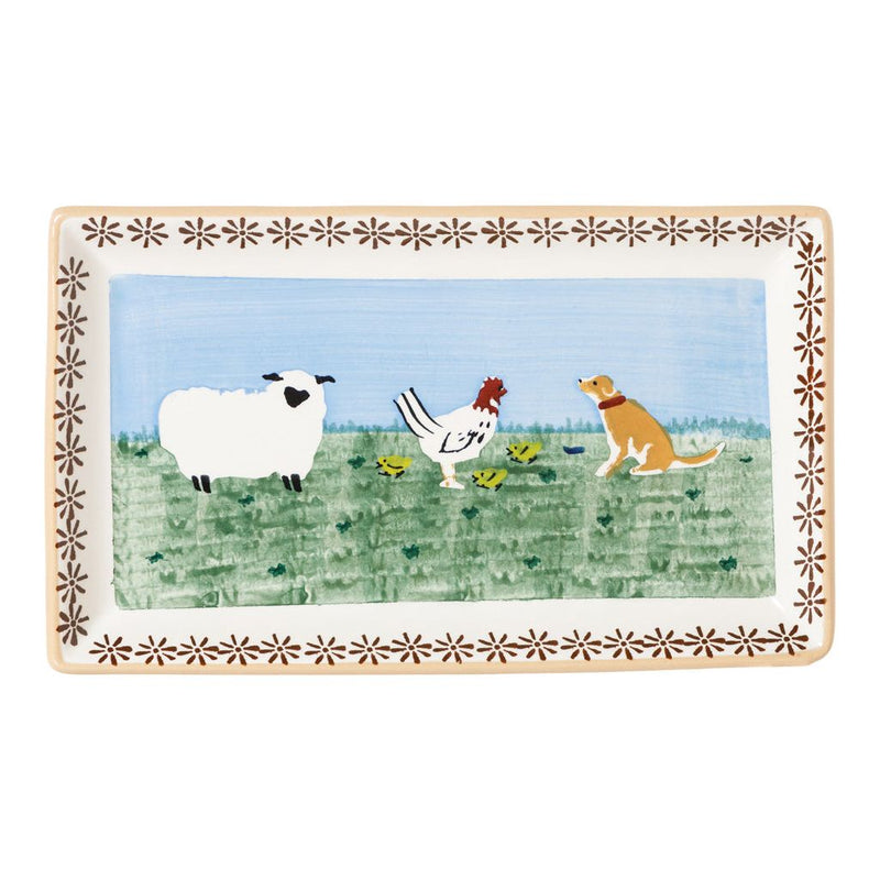 Medium Rectangular Plate Assorted Landscape | NicholasMosse.com