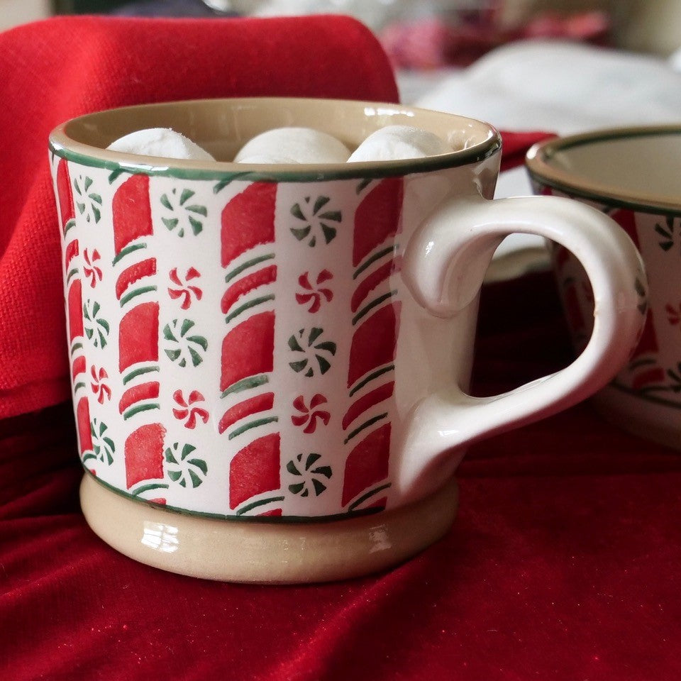 Mug and Bowl Candy Cane Set 2021 | NicholasMosse.com