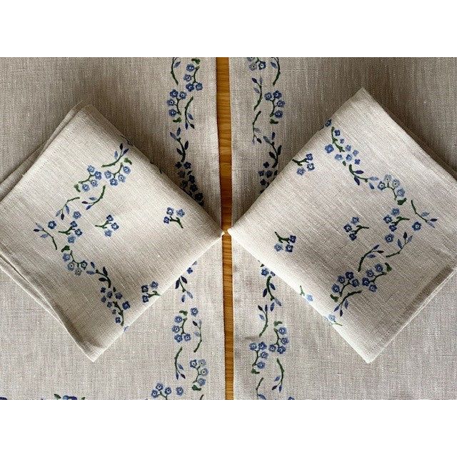 Napkin Forget Me Not Linen | NicholasMosse.com