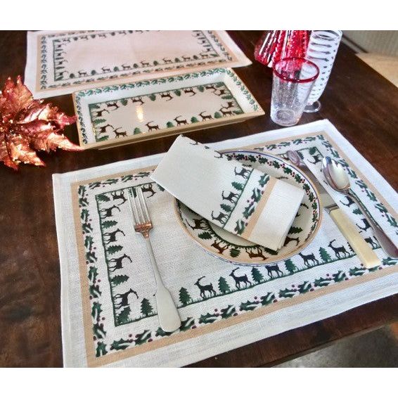 Napkin Reindeer Linen | NicholasMosse.com