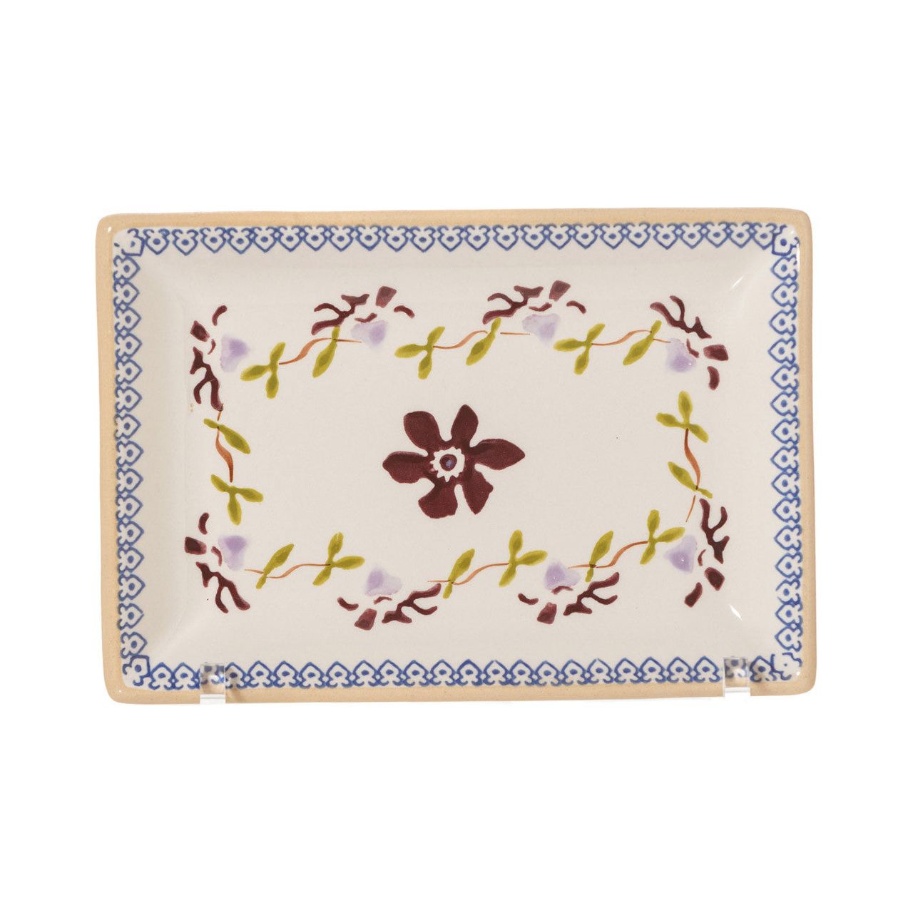 Nest Of 3 Rectangle Dishes Clematis | NicholasMosse.com