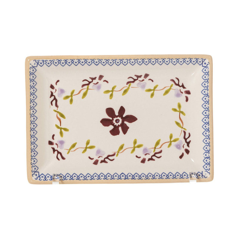 Nest Of 3 Rectangle Dishes Clematis | NicholasMosse.com