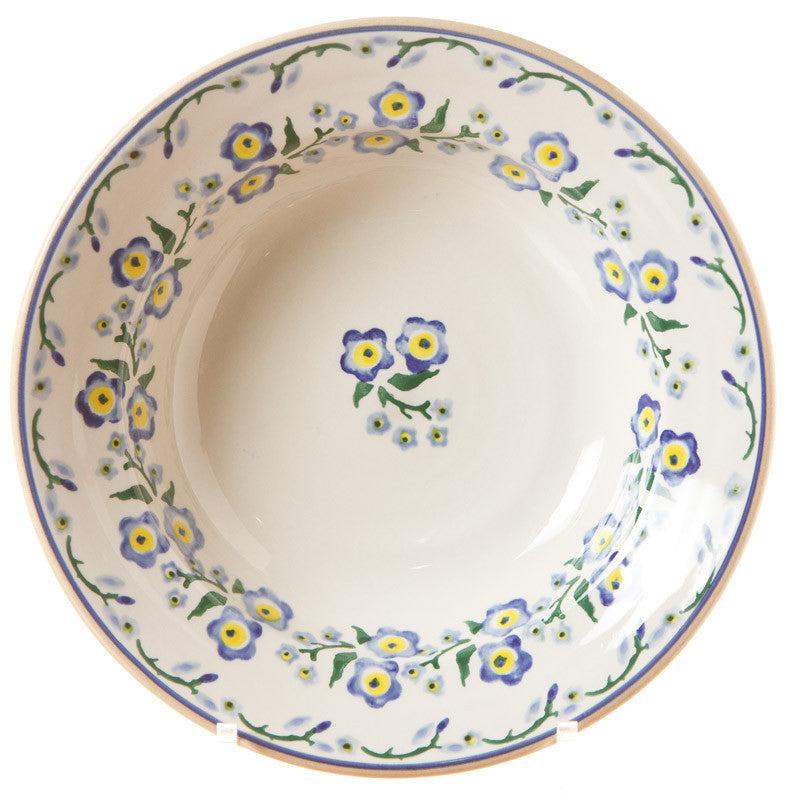 Set of four Pasta Bowls Forget Me Not | NicholasMosse.com