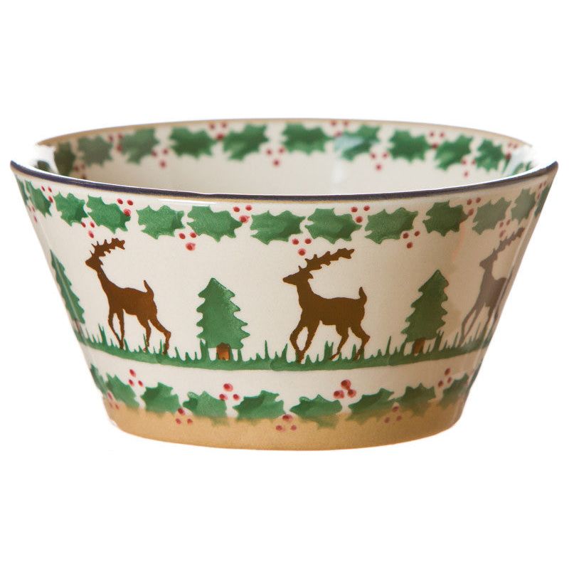 Small Angled Bowl Reindeer | NicholasMosse.com