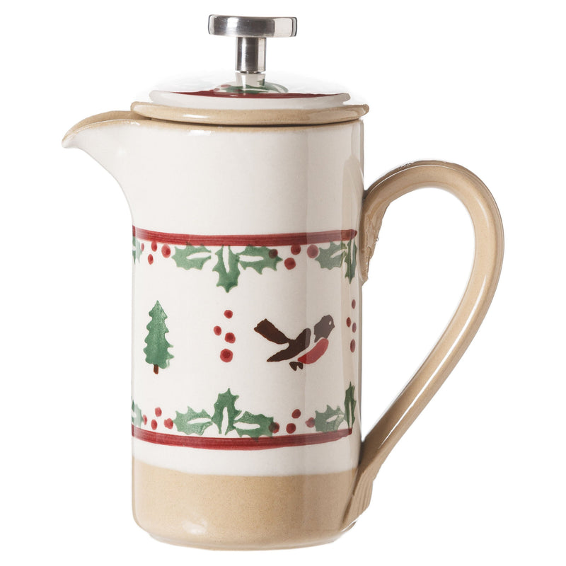 Small Cafetiere Winter Robin | NicholasMosse.com