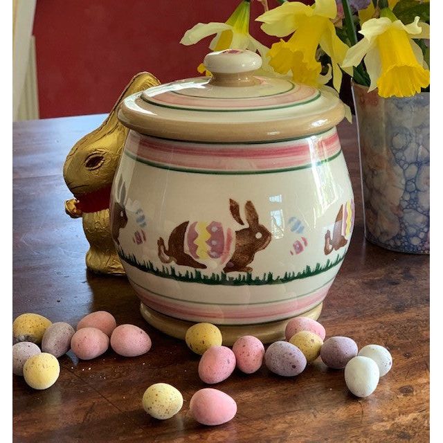 Small Lidded Jar Easter Bunny | NicholasMosse.com