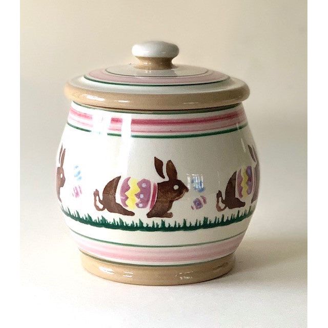 Small Lidded Jar Easter Bunny | NicholasMosse.com