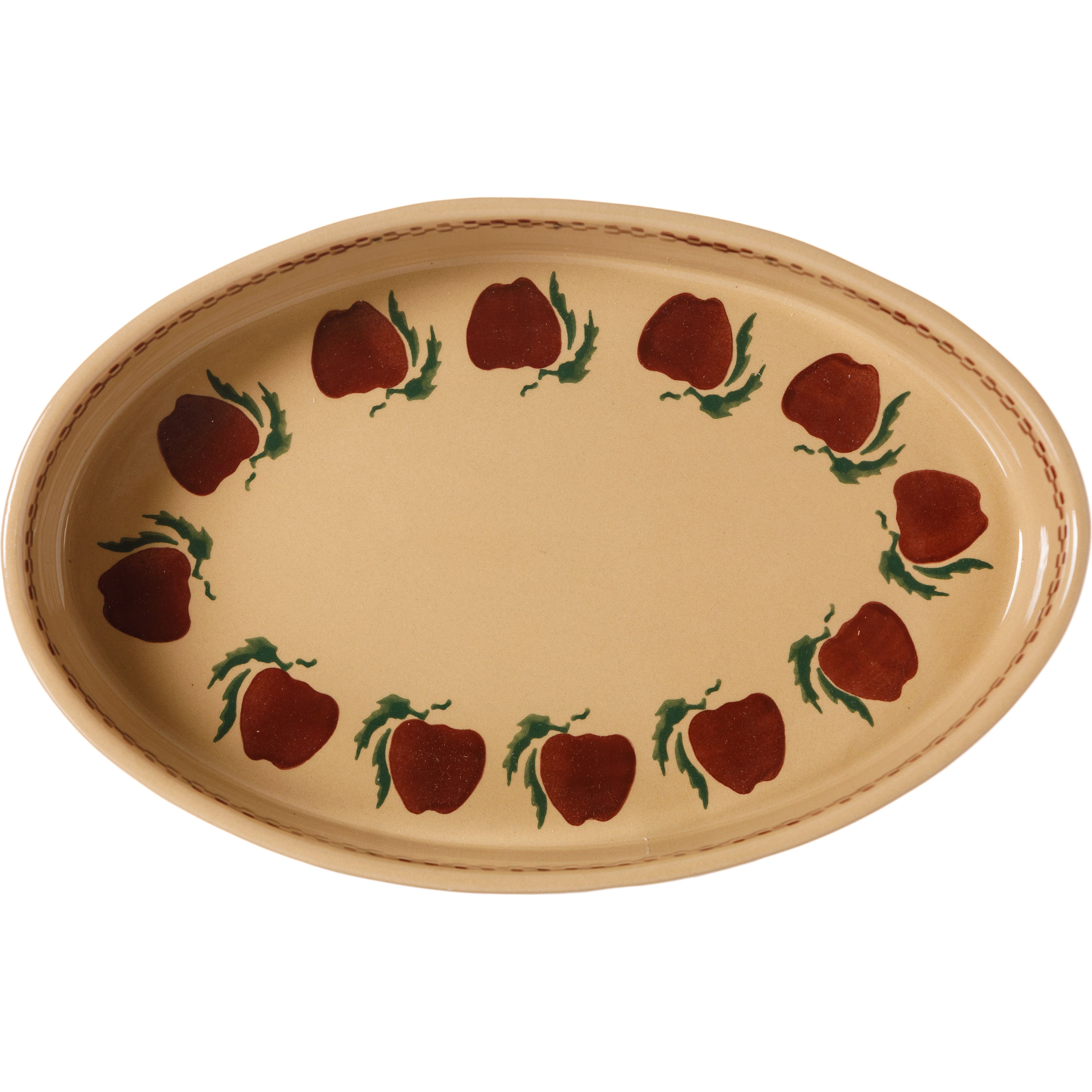 Small Oval Oven Dish Apple | NicholasMosse.com