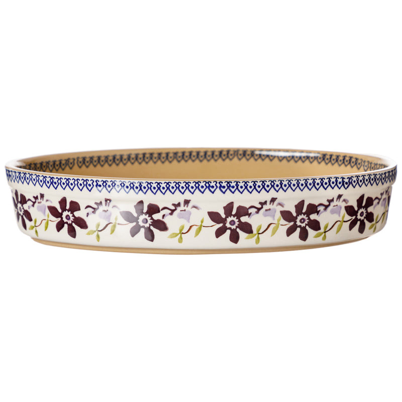 Small Oval Oven Dish Clematis | NicholasMosse.com