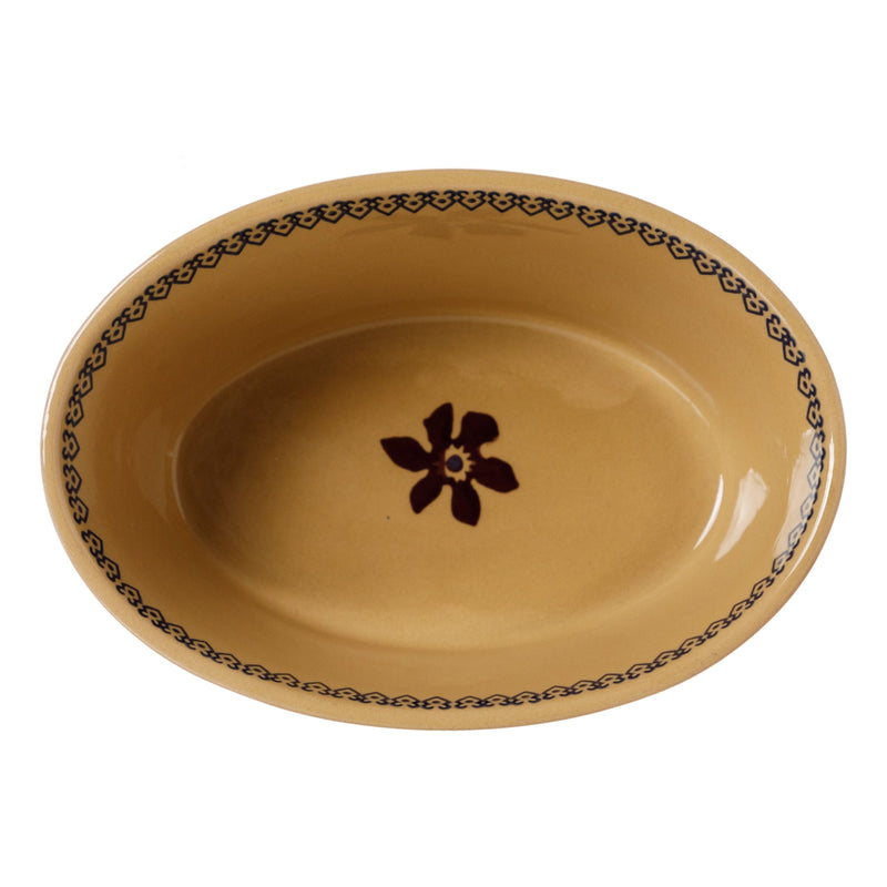 Small Oval Pie Dish Clematis | NicholasMosse.com