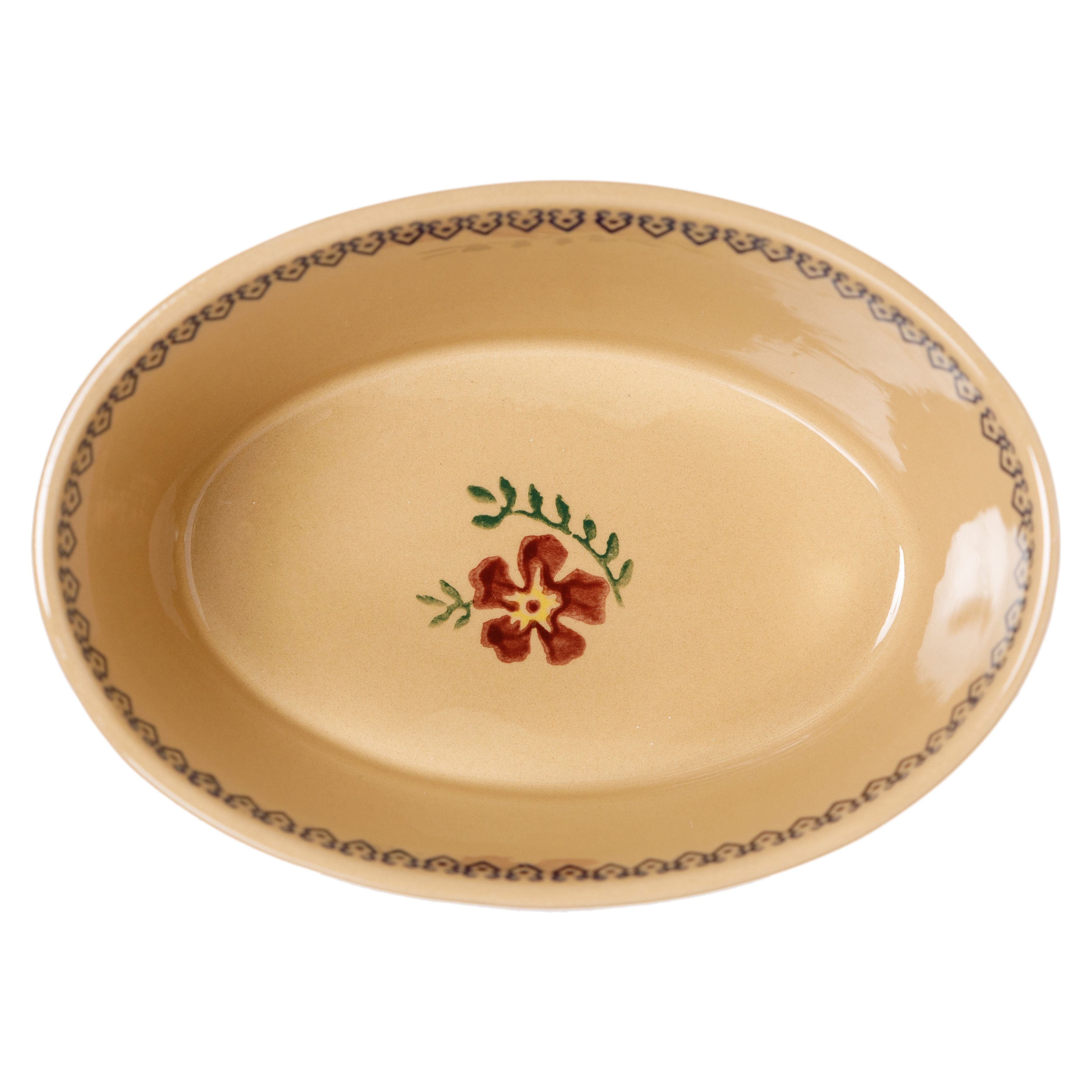 Small Oval Pie Dish Old Rose | NicholasMosse.com