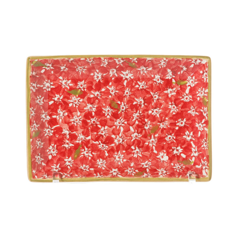 Small Rectangle Plate Lawn Red | NicholasMosse.com