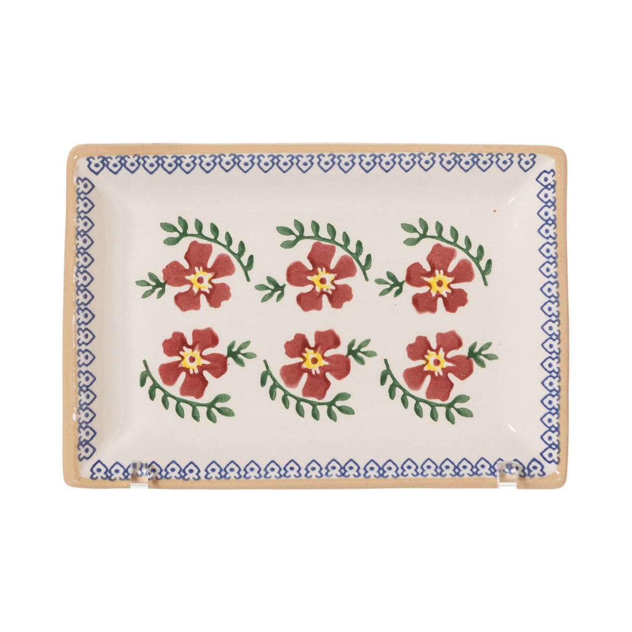 Small Rectangle Plate Old Rose | NicholasMosse.com